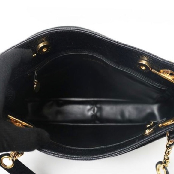 Authentic Vintage Chanel Gold Plated Motifs Tote